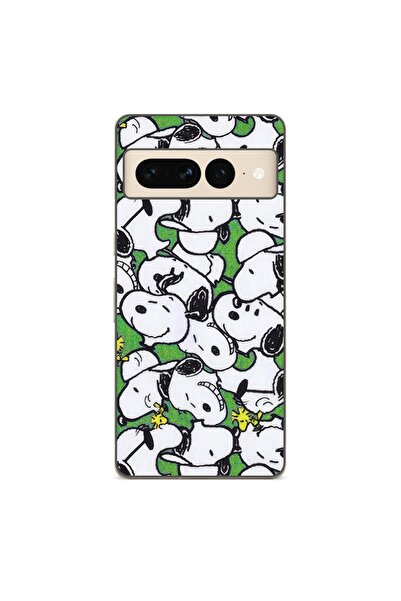 OEM Калъф, съвместим с Google Pixel 7 Pro, силиконов гел TPU модел с десен Снупи