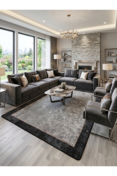 Brillant Modern Lateks Taban Salon Yolluk Antre Halı