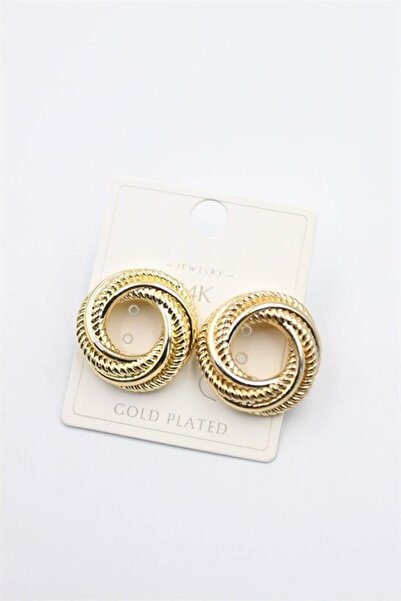 atastore2017 Knitted earrings - gold
