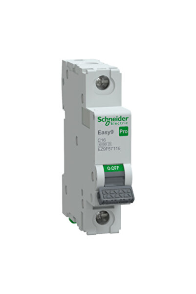 SCHNEIDER Otomatik Sigorta, Easy9 Pro, 6kA, C-Eğrisi, 1-Kutup, 16A