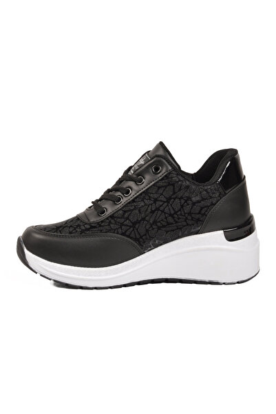 AYAKMOD Black High-Sole Women's Sports Shoes Layd Classy 3016 g