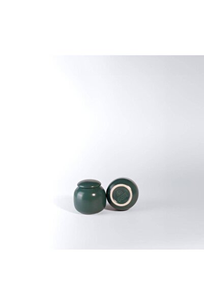 Japanese Dose Pottery Matcha Box - Turquoise Green