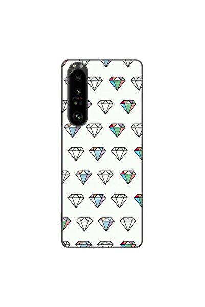 OEM Husa compatibila cu Sony Xperia 1 III Silicon Gel Tpu Model Diamonds Patt...