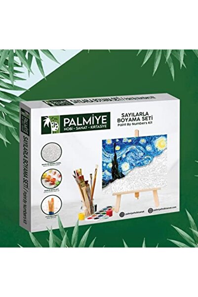 Yıldızan Nzr Beautestore Hobby Art Painting by Numbers Canvas Set Brush Paint...