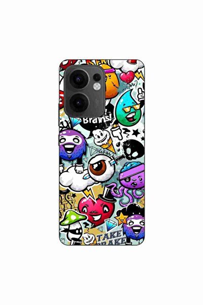 OEM Husa compatibila cu Oppo Reno13 F Silicon Gel Tpu Model Pop Art Graffiti