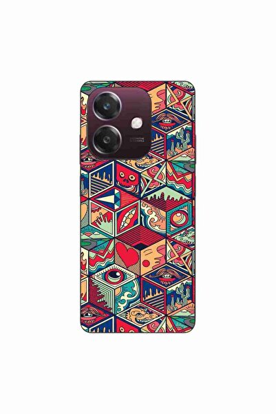 OEM Case compatible with Oppo A40 Silicone Gel Tpu Pattern Pop Art Geometric