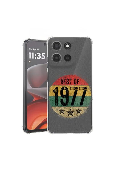 bestcase ¬Æ Husa Anti Shock pentru Motorola Moto G86 cu Design Best Of 1977, ...