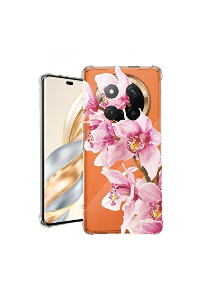 bestcase Husă Antișoc Compatibilă cu Honor Magic7 Lite, Florală - Orhidee Roz...