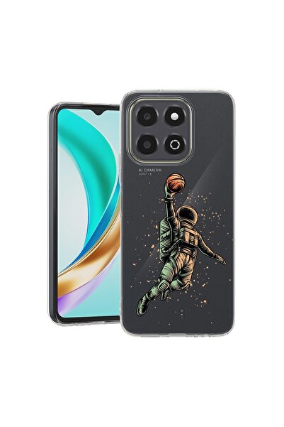 bestcase Husa pentru Honor X6b, BestCase¬Æ Clear Silicon 2MM, Astronaut Baske...
