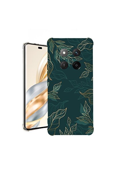 bestcase ¬Æ Husa pentru Honor Magic7 Lite, Anti Shock 1.5MM, Green Feathers, ...