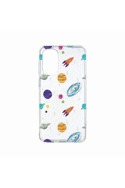 bestcase Θήκη σιλικόνης, Συμβατή με Motorola Moto G62 5G, Σχέδιο Σύμπαν, Πλαν...