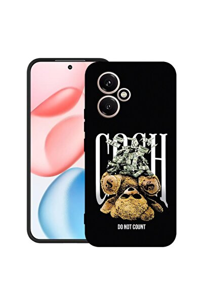 bestcase Калъф за Honor 400 с дизайн на плюшено мече и пари, TPU матов ултра ...