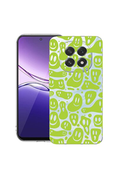 bestcase ¬Æ Husa pentru OPPO F29 cu Design Green Acid Smiley, Clear Slim Sili...