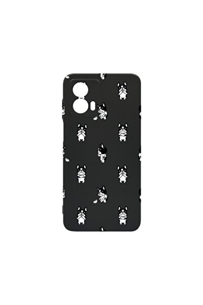bestcase Премиум силиконов калъф, съвместим с Motorola Moto G04, с десен на б...