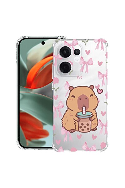 bestcase ¬Æ Husa Anti Shock Compatibila cu OPPO Reno13, Cute Capybara Cartoon...