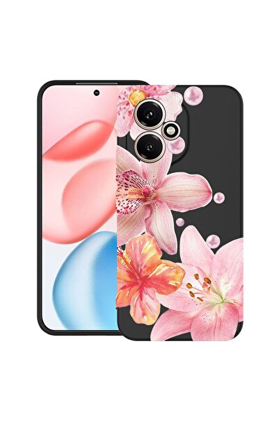 bestcase Ултра тънък TPU калъф, съвместим с Honor 400, Флорален - Естетична е...