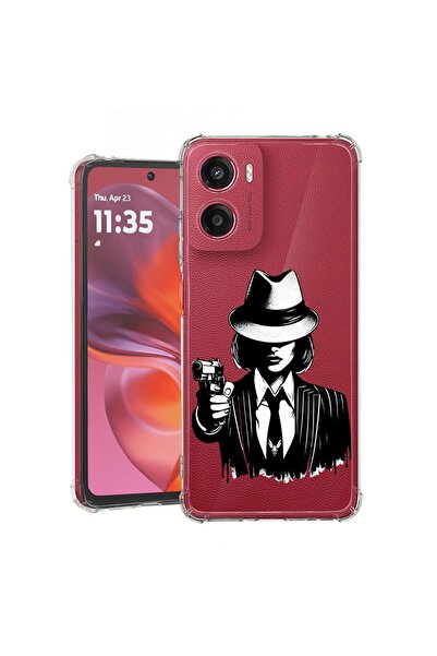 bestcase ¬Æ Husa compatibila Motorola Moto E15, Anti Shock 1.5MM, Gangster Wo...