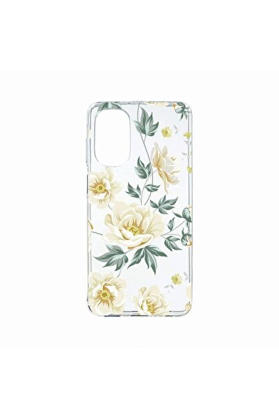 bestcase Силиконов калъф, съвместим с Motorola Moto G62 5G, с цветя, устойчив...