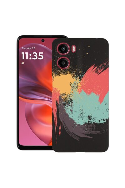bestcase ¬Æ Husa pentru Motorola Moto E15 / Moto G05, Pianting, Slim Silicon ...