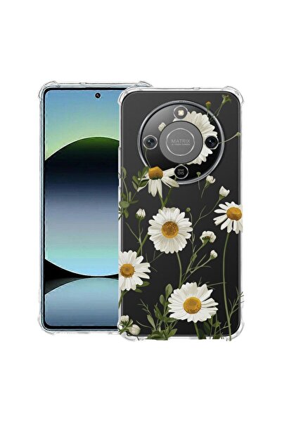 bestcase Αντικραδασμική Θήκη Συμβατή με Honor Magic8 Lite, Φλοράλ - Μαργαρίτα...