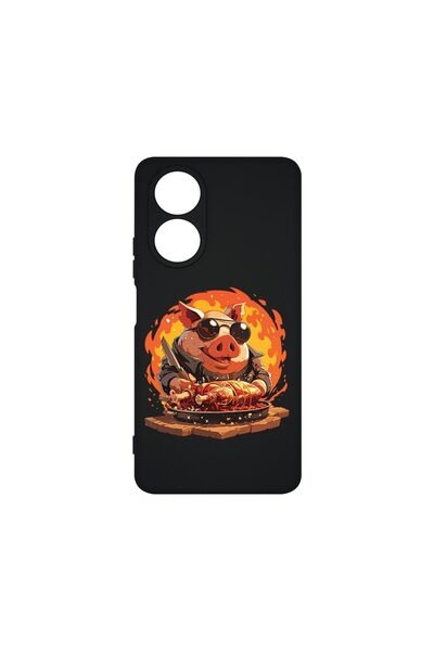 bestcase Θήκη Husa Slim Premium Σιλικόνης 1.2MM, Συμβατή με OPPO A58 4G, Pig'...