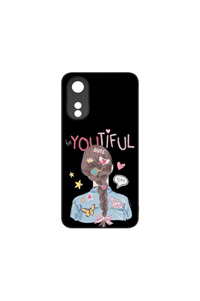 bestcase Тънък стъклен калъф, съвместим с OPPO A78 5G / A58 5G, beYouTiful, H...