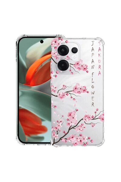 bestcase ¬Æ Husa compatibila OPPO Reno13 F 5G, Anti Shock 1.5MM, Cherry Bloss...