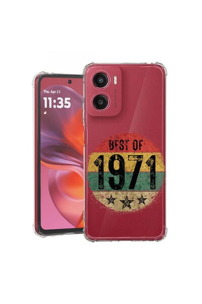 bestcase Θήκη για Motorola Moto E15, Αντικραδασμική 1.5MM, Best Of 1971, Προσ...