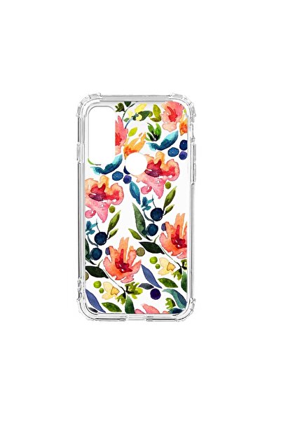 bestcase Husa Anti Shock Silicon Compatibila Cu Motorola Moto E30, Flowers Co...