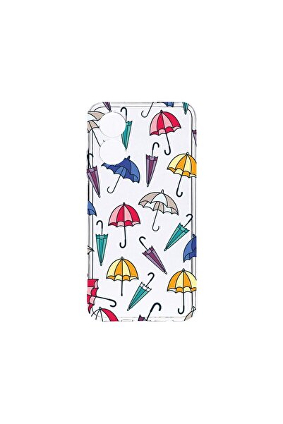 bestcase Διαφανής Θήκη Σιλικόνης 2MM, Συμβατή με OPPO A17, Σχέδιο Ομπρέλα, Αν...