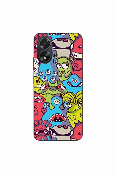 OEM Husa compatibila cu Oppo A18 4G Silicon Gel Tpu Model Squishi Monsters