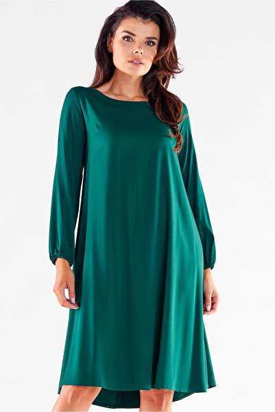 Awama Women's dress, Awama, S INTL, Glass green