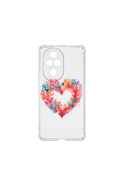 bestcase Калъф за Honor 200 5G, BestCase® Anti Shock 1.5MM, Коралово сърце, Т...