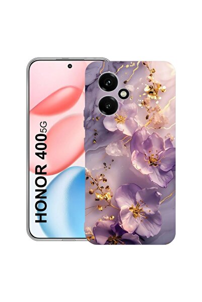 bestcase Противоударен калъф, съвместим с Honor 400, Флорален - Естетична орх...