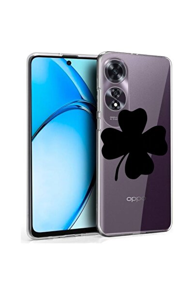 bestcase ¬Æ Husa pentru OPPO A60 4G, Clear Silicon 2MM, Lucky Trifoi, Antisoc...