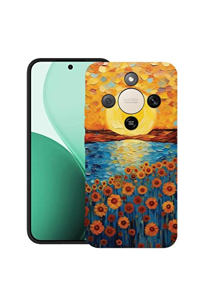 bestcase Υπέρλεπτη Θήκη TPU Συμβατή με Honor Magic8 Lite, Σχέδιο Ηλιοτρόπιο, ...