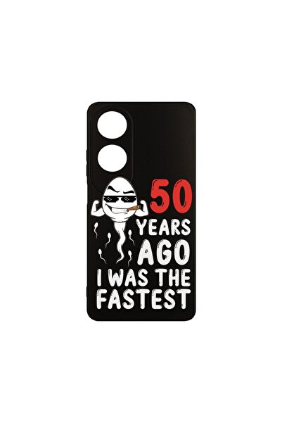 bestcase ¬Æ Silicone Slim Case for OPPO A38 / A18, 50 Years ago I Was the fas...