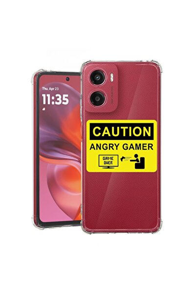bestcase ¬Æ Husa compatibila Motorola Moto E15, Anti Shock 1.5MM, Angry Gamer...
