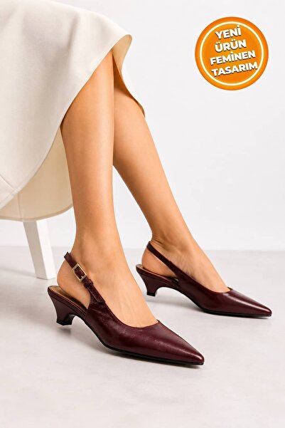 CARLA BELLA Pantofi eleganți pentru femei, cu toc scurt, cu spatele deschis, ...