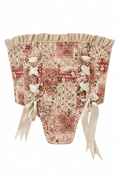 HAZELANNA Corset floral cu pietre