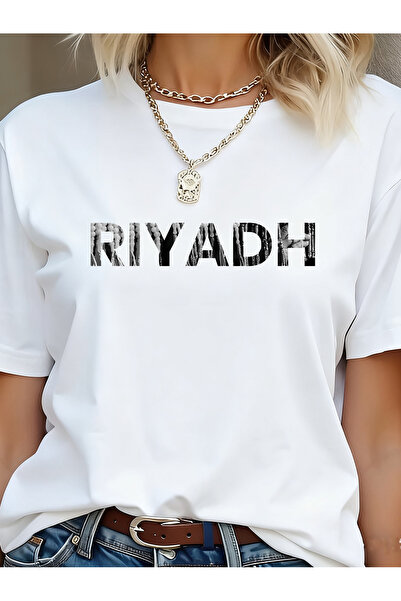SAUDI Men and Women's 100% Cotton T-Shirt - Oversized Crew Neck Short Sleeve ...