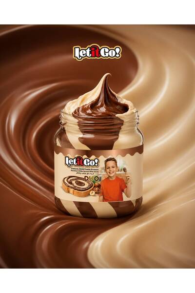 LET IT GO LETITGO SÜTLÜ KAKAOLU FINDIK KREMASI DUO 350 GR