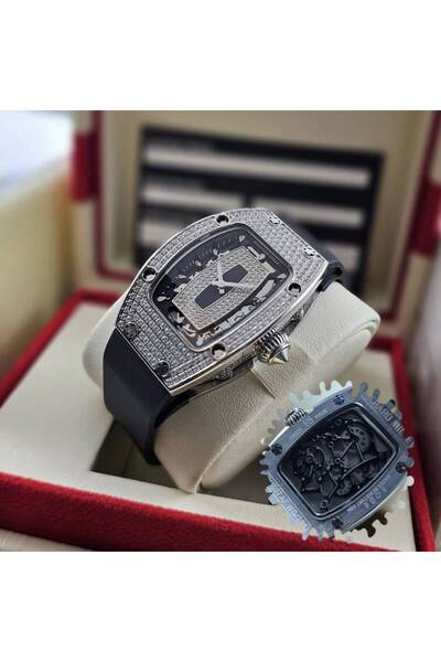 OEMS Richard Mille Watch - Automatic Brilliantly Bling Bling Iced Out - Full ...