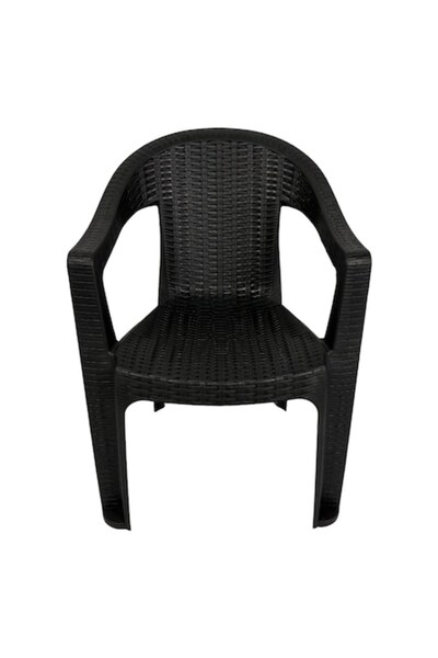 Studio Casa Scaun de grădină și terasă din plastic negru, greutate maximă 130 kg