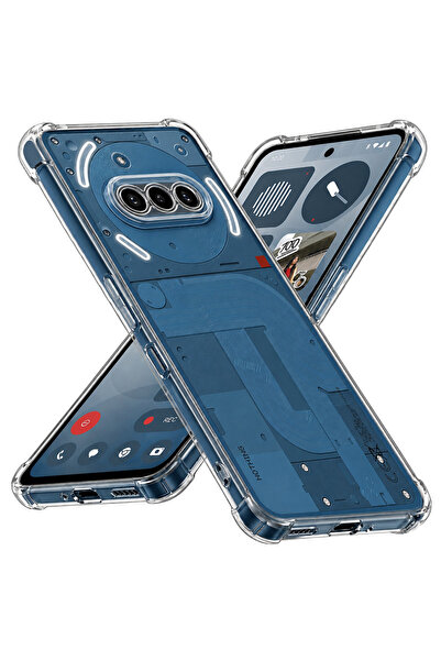 Evolium Husa Telefon pentru Nothing Phone (3a), Anti-Soc, Transparenta, Silic...
