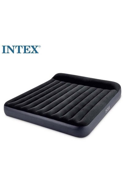 Intex مرتبة قابلة للنفخ مع مضخة شحن مدمجة بواجهة USB، ناعمة للاستخدام الداخلي...