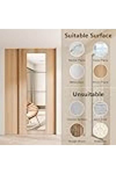 Arabest 4-Piece Acrylic Wall Mirror Tiles, 12x12 Inch Shatter-Resistant Flexi...
