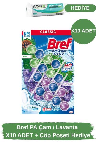 Bref PA Çam / Lavanta X10 ADET + Çöp Poşeti Hediye