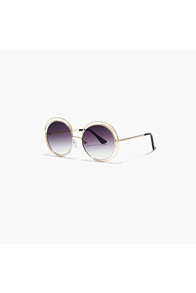 BlackOut AMAYA Purple 57 mm Round Sunglasses