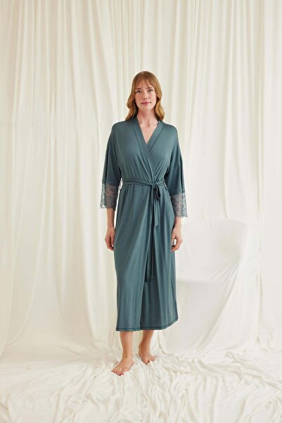 civetta Dantellive Belted Dressing Gown